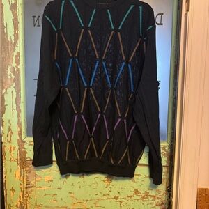 Colorful Geometric Crewneck Sweater